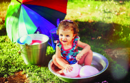 Backyard Water Fun.  By Amy Iori