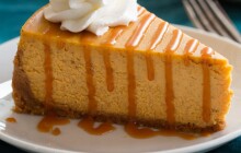 Gravity Lounge Pumpkin Cheesecake.